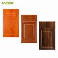 Foshan wood grain pvc MDF kitchen cabinet door