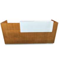 Modern design wooden office furniture small l shaped reception desk for office