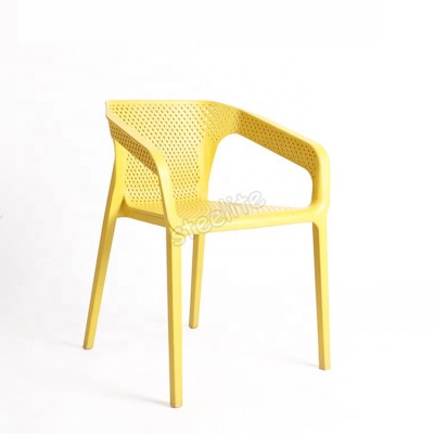 cheap modern plastic ergonomic chair with arm