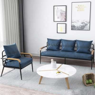 Modern metal frame sofas set 3 seater couch living room sofa