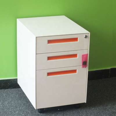 Office Equipment For A4 3 Drawer Mobile Pedestal File Cabinet