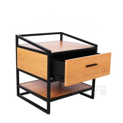 Hotel Bedside Table Nightstand With Drawer And Shelf