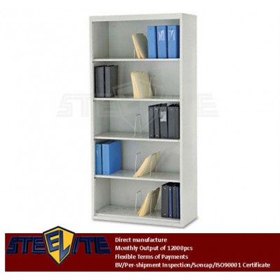 Filing storage open shelf cabinet / wall mounted metal file cabinet without door