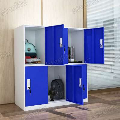 coloful kindergarten furniture kids classroom storage cabinet/cheap vertical 4/6/9 door schoolbag kids storage cabinets