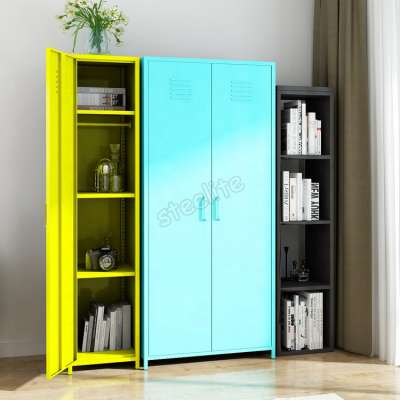 Cheap Metal 2 Door Bedroom Wardrobe Steel Almirah Wardrobe