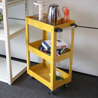 3 Tiers Kitchen Vegetable Cart Storage Cart Utility Trolley