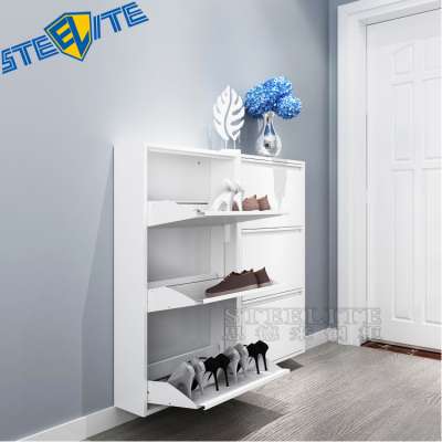 Factory Metal Home Furniture Metal Shoe Cabinet Shoe Rack